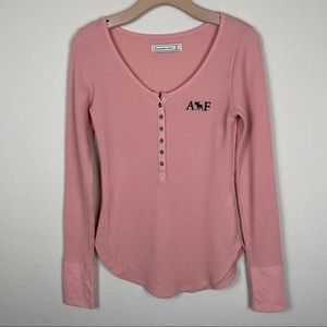 Abercrombie & Fitch Long Sleeve Waffle Thermal